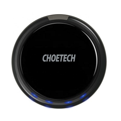 CHOETECH Price Aluminum Alloy 10W 15W 5W Qi Fast Wireless Charging Pad With Intelligent Lighting Sensor